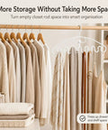 Wave Design Accessory Hangers Closet Storage Rack Smooths Out Your Daily Clutter And Keeps Scarves Belts And Ties Perfectly Neat This Simple Closet Hack Is A Real Game Changer Now showcasing organized scarves and belts on a closet rod.