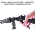 Coolant System Flush Gun Pro Grade With Lever Action Universal Nozzle Lock On Air Hose Latch Radiator And Heater Core Flush Kit