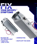 Easy Install Dryer Heating Element Assembly For LG Dryers Replacement showcasing metal housing and wiring components.