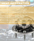 Fitment information for Heavy Duty Front Wheel Hub Bearing Assembly For 2WD Chevy Silverado Sierra Tahoe 2007 To 2014