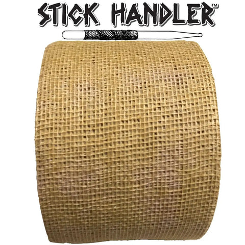 Topshelf Tan Drumstick Grip Tape woven from soft cotton gauze, anti-slip design on large 30ft roll for drummers.