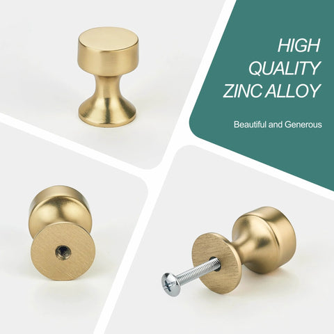 Champagne Bronze Cabinet Knobs 10 Pack Modern Drawer Pulls For Kitchen Cabinets Bathroom And Bedroom Furniture Hardware Solid Zinc Alloy Handles Easy Installation with high quality zinc alloy construction