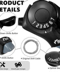 7 Speed Bike Shifter Right Handle Trigger For Mountain City Road Folding Bikes SL TX30 7R with gear indicators and buttons