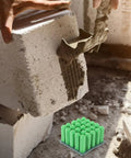 Green Plastic Drywall Anchor Kit With Self Tapping Screws for Gypsum Wallboard and brick block in construction setting