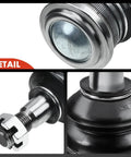 Front Upper Ball Joint Replacement For Toyota Tacoma 1995-2004 4WD V6 3.4L 1996-2002 4Runner Sequoia 2001-2007 Tundra 2000-2006 Rugged Heavy Duty OE Style Ball Joint Direct Fit And Ready To Install For A Smooth Noise Free Ride. close-up of pre-greased steel ball joint with 14 mm stud and dust boot