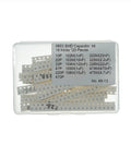 Top Shelf Assorted SMD MLCC Ceramic Capacitor Kit 0603 10pf To 22uf 320 Piece Mixed Electronic Component Set in a clear case.
