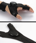 Rechargeable And Battery Powered Flashlight Gloves With Stretchy Strap For Night Runs, Car Repairs, Fishing, Camping, And Hiking, A Perfect Gift For Men On Fathers Day And Outdoor Lovers, Black