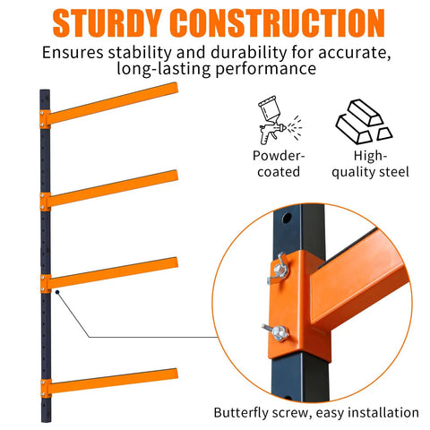 Wall Mounted Kayak Storage Rack For Indoor Outdoor Spaces Boasts Heavy Duty Steel Construction With Powder Coated Finish That Holds Two Watercraft Without Breaking A Sweat Perfect For Weekend Enthusiasts Seeking Bulletproof Gear Organization And Simple, showcasing sturdy frame and installation details.