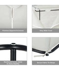 Heavy Duty Hanging Closet Organizer With Full Zip Cover 36 Inch Wide showing premium zippered enclosure and easy slide cover.