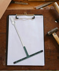 Heavy Duty T Bar Socket Wrench Set 17mm Chrome Vanadium Steel Axle Hex Spanner on clipboard with tools in garage.