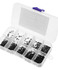 Pro Grade 1000Pcs Self Tapping Screws Set with Round Head M1.3 M1.4 M1.5 in storage box for electronics repair and precision assembly
