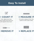 Installation guide for Round Ringed Satin Nickel Cabinet Knobs 25 Pack One And One Quarter Inch Drawer Pulls.
