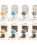 No Sweat Automatic Pet Water Dispenser And Food Feeder With Leakproof Bowl Quick Screw Mounting Kit, assorted colors and sizes.