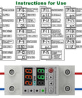 Adjustable Voltage Current Protector For Home And Shop Setup Smart Circuit Breaker 110 To 120V And 220 To 240V on DIN rail