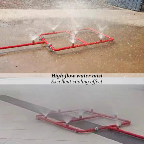 Heavy Duty Ev Battery Fire Cooling Rig With Metal Push Rod Assembly For Under Vehicle And Charging Station Emergency Setup spraying mist for cooling.