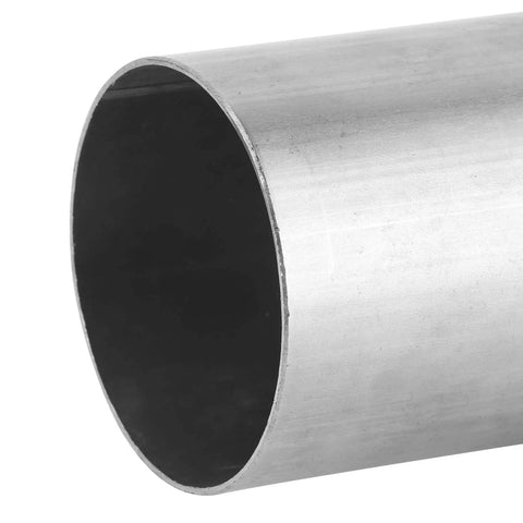 Premium Heavy Duty Stainless Steel Exhaust Flange Repair Pipe Kit 2.75 Inch boltless tube, showing stainless steel pipe interior.