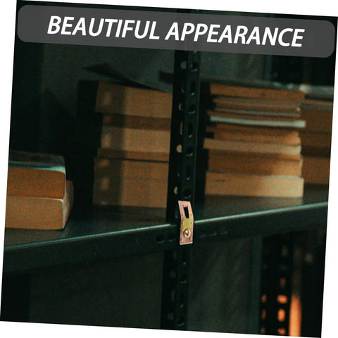 Built Tough Carbon Steel Pallet Racking Safety Clips 20 Pack Galvanized Pin Hardware on warehouse shelf with stacked boxes.