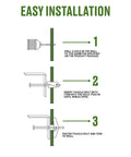 Installation guide for Round Head Machine Screw Toggle Bolts Three Eighths Inch By Four Inch on drywall and hollow block