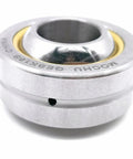 Gebk16s Metric Radial Spherical Plain Bearing with a 16mm ID and 38mm OD featuring lubrication grooves and hole access.