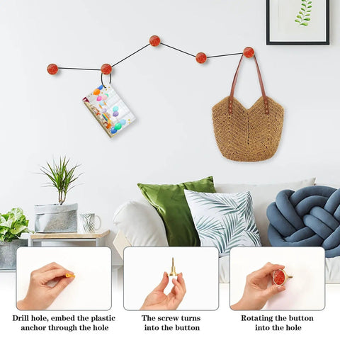 Top Shelf Red Happiness Round Cabinet Knobs Featuring A Slick Vintage Oil Paint Finish Hella Sturdy Rust Resistant Zinc Alloy Drawer Pulls Single Hole Mount Center Pack Of Four For Kitchen And Bedroom Cabinets displayed with a bag and photo.