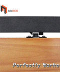 Soft Close Barn Door Kit With Spring Buffer Damper For 40 To 80 Lbs Doors, hole free sliding hardware, close-up view