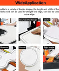 Portable Edge Bander For Woodworking showing versatility with various shapes like alien, rounded, and right angle edges.