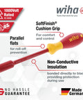 Insulated Cushion Grip Nut Driver Set Pro Grade 1000 Volt Rated And 10,000 Volt Tested with ergonomic handle and ISO quality.