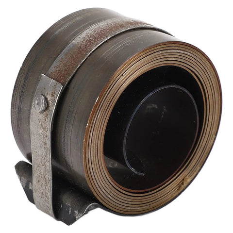 Chrome Plated Drill Press Return Spring Set For Bench, Horizontal, And Vertical Drills, close-up of coiled steel spring