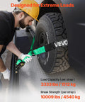 Heavy Duty Tire Safe Ratchet Strap Kit With Thick Rubber Blocks And Beefy Steel Hooks Secure Motorbikes And Atvs And Suvs Road Ready Tie Down System For Tough Hauls being secured to a tire.