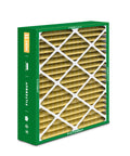 21X24.5X5 High Efficiency Air Filter With MERV 11 Rating Kicks Allergies Out Yard Heavy Duty Pleated Media Pack with a rigid frame.