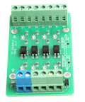 4 Channel Optocoupler Isolator Module With LED Indicator For PLC Signals Level Shifter Converts 3.3V To 24V PNP NPN To NPN on white background