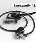 Upgraded Hydraulic Brake Master Cylinder Caliper With Brake Pad Replacement For 79cc And 97cc Mini Bikes And Go Karts Fits DB30 Racer 51 Inch Hose Heavy Duty Clamping Power Bolt On Kit For Easy Install