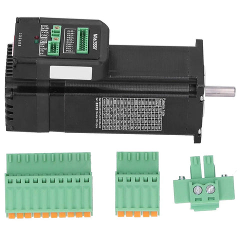 Built Different Integrated Closed Loop Stepper Motor With Zero Drama Thermal Management and Rock Solid Step Accuracy for Serious Engineering Applications and Pro Motion Projects with connectors.