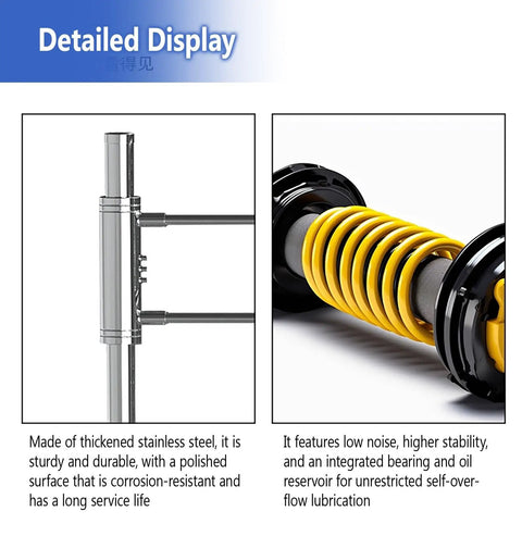 Detailed display of Rock Solid Automatic Swing Gate With Spring Self Closing Mechanism showcasing thickened stainless steel and spring features.
