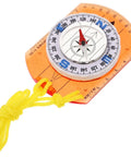 Rugged Orange Orienteering Hiking Compass With Lanyard For Hiking Camping And Backpacking Grab And Go No Frills Lightweight Acrylic Navigation Tool With Luminous Pointer Durable Outdoor Survival Gear For Training And Travel