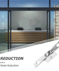Pro Level 10 Pack Sliding Door Rollers With 10 mm Bore Bearing Kit For Window Track Guide Pulleys on a sleek modern reception area.