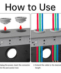 How to use Thirty Five Pack Non Metallic Push In Cable Connectors For Three Eighths Through Half Inch Electrical Conduit Work