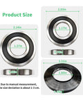 Top Tier Washer Seal Bearing Kit Knockout Durability Heavy Duty Tub Bearings showing product dimensions and size specifications.