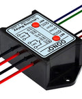 8Amp DC24V Latching Relay Module With Power Off Memory, DPST 1NO 1NC For Reliable Auto Control, Industrial Projects And Home Automation, Keeps Output State Even When Power Drops, black plastic housing with wires