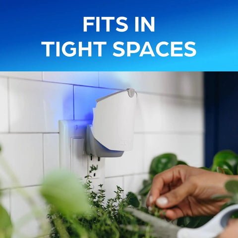 Plug And Play Flying Insect Trap Kicks Out Gnats Fruit Flies And Pesky Moths Zero Chemical Indoor Bug Catcher Houseplant Friendly in tight space.