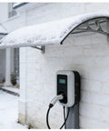 Heavy Duty EV Charging Station Canopy Weatherproof Wallbox Cover For Rain Snow And UV Protection Durable Outdoor Shield with snow.