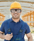 Professional Grade Welding Safety Glasses With Flip Up Lens For Argon Arc And Metalworking 6 Pack Tough As Nails Eye Protection on worker.