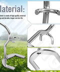 Sprinkler Head Tool Wrench For Pop Up Impact Sprinklers And Rotor Adjustment Tool Fits LG3 Mini Paw AG5 And 2045A shown close-up in stainless steel.