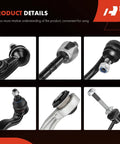 Heavy Duty Front Suspension Strut Assembly Bundle With Beefed Up Upper And Lower Control Arms For BMW X5 E70 And X6 E71 2007 To 2013 components close-up details