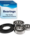 Get Your Washer Swinging Again Premium Front Load Bearing And Seal Kit Replaces WH45X10071 includes three bearings and a seal.