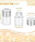 Grab This Top Shelf Haul Of Clear Two Milliliter Mini Glass Vials With Heavy Duty Silver Caps For Travel Cosmetics Diy Builds And Tight Sealing Essential Oil Storage With A Killer Natural Vibe.