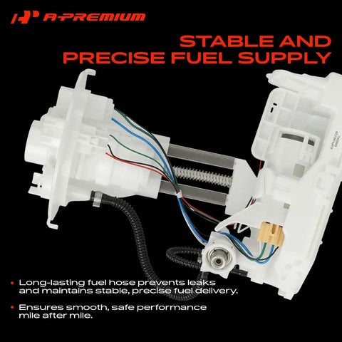 Electric Fuel Pump Module Assembly Replacement For Toyota Corolla 2019 To 2023 2.0L Engine showing precise fuel delivery system with connectors.