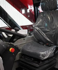 Interior view of Versatile Telescopic Handler With Quick Attach System And Enclosed Brake for warehouses and industrial job sites.