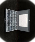 Open case of Flat Head Sheet Metal And Wood Screw Assortment Kit With Sizes Six, Eight, Ten And Twelve Screws For Drywall, Wood And Metal, Pro Grade Multi Purpose Hardware Fastener Set Cit00649Riv, showing various compartments filled with screws.