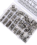 Thread Repair Insert Kit With Stainless Steel Inserts, 120 Pcs M6 To M18, shown organized in a clear case